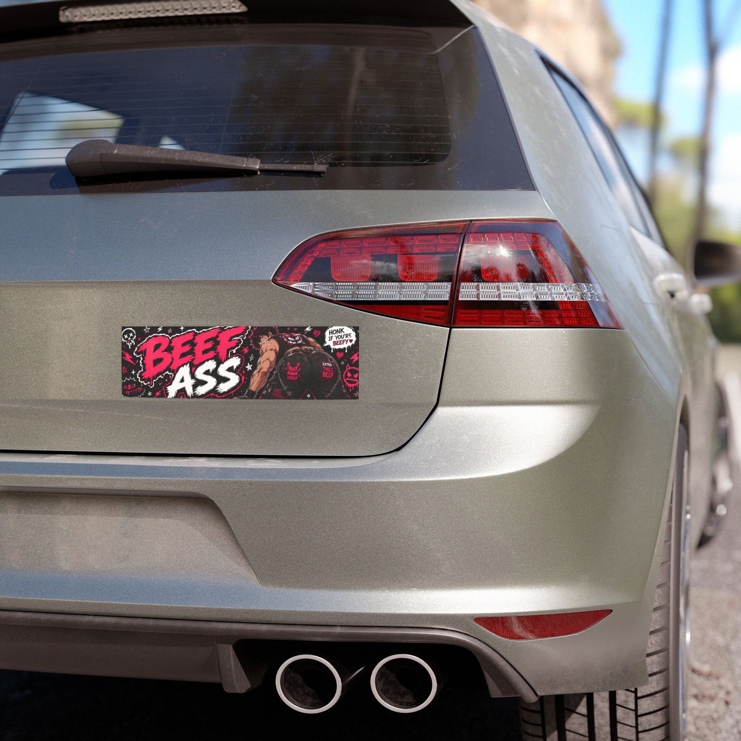 Beef Ass Car Magnet